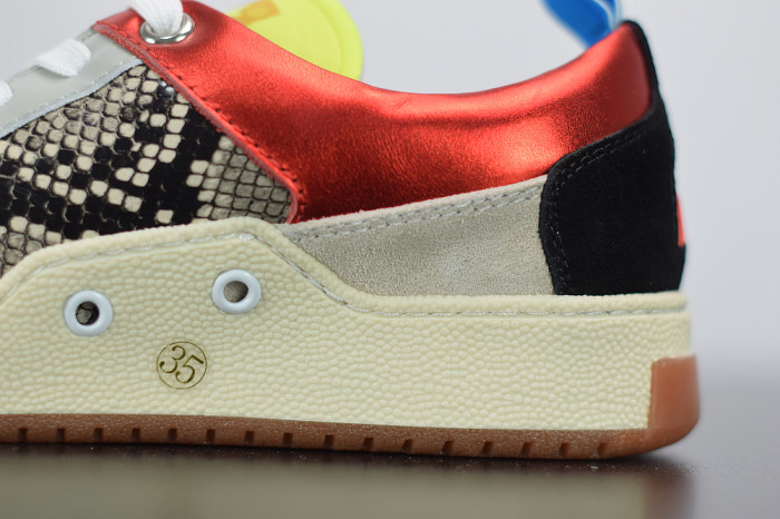 GGD Women’s fuchsia and leopard-print Yeah sneakers