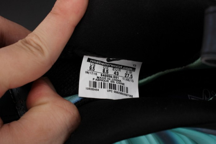 Nike Air Foamposite One “Northern Lights” Black/Green mens 840559-001